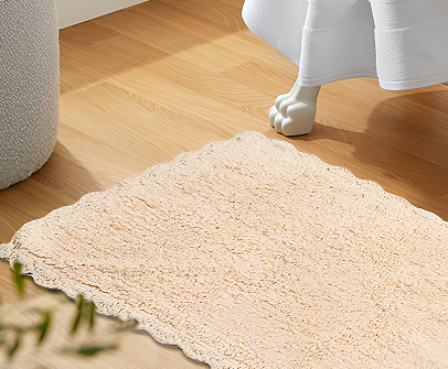 Folded bath towel
